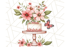 Cottagecore Kitchen Clipart, Vintage Country Floral Kitchen Product Image 4