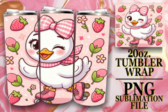 Playful moments 20oz tumbler wrap, Cute Goose Product Image 1