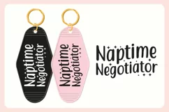 Mom Motel Keychain SVG | Naptime Negotiator Product Image 3