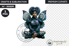 Steampunk Rococo Fairy Clipart, fantasy Fae Graphic Product Image 1