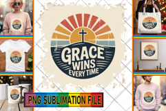 Playful TSHIRT Gift Ideas PNG, Religious Product Image 1