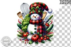 Christmas Snowman Sublimation - Clipart PNG Design Product Image 1