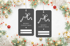 Editable Christmas Hang Tag Canva Template - 6 Product Image 3