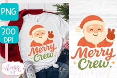 Cute Christmas PNG design, Merry Crew PNG sublimation Product Image 2