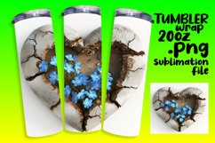 Delicate Bloom Heart Tumbler Art Product Image 1