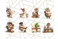 52 Forest Mail Delivery Clipart PNG, Animal Post Office PNG Product Image 4