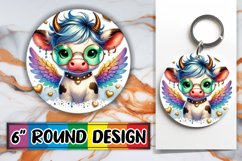 Unique Sublimation Round Ornaments, Valentines Product Image 1