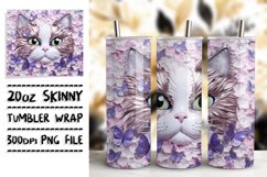 Enchanted Feline Fantasia: Vibrant Tumbler Wrap Product Image 1