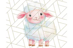 Watercolor Farm Animals PNG Clipart, Baby Nursery Decor Png Product Image 4