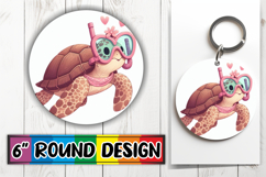 Timeless Circle Car Coasters, Turtle Product Image 1