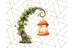 Whimsical Woodland Animal Village PNG Clipart Fantasy Forest Product Image 4