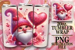 Vibrant Love Gnome Sublimation Product Image 1
