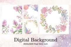Flower Pattern Background Wallpaper Digital Paper_56 Product Image 1