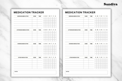 Medication Tracker Printable 1 | Medication Log Template Product Image 3