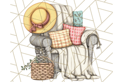 Coastal Cottagecore Summer Clipart PNG, Beachy Calm Vibes Product Image 4