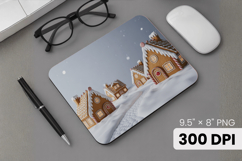 Winter Wonderland Snowflake PNG, Icy Tree Mouse Pad Design Product Image 1
