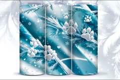 4 Christmas Seamless Tumbler Wrap 20 oz Product Image 2