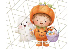 Pastel Halloween Town PNG Clipart, Spooky Shops & Homes Png Product Image 4