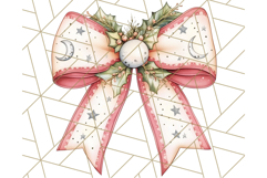 Muted Cozy Christmas Bows PNG Clipart, Winter Holiday Png Product Image 4