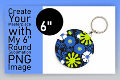 Cute Flamingo with Flowers Round Design PNG Product Image 1