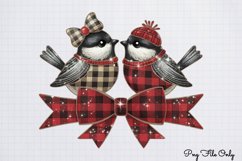 Red Black Glitter Plaid Clipart PNG Product Image 1