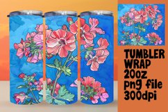 Vibrant Flower Patterns for 20oz Tumbler Sublimation Product Image 1