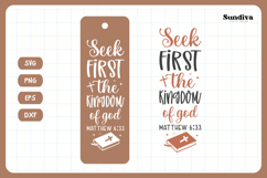 Christian Bookmark Saying SVG | Kingdom of God Product Image 3