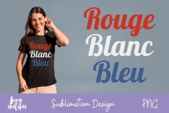 Red White Bleu Bastille Day French Sublimation Design Paris Product Image 1