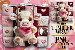 Uplifting Vibes 20oz tumbler wrap, Valenines Animals Product Image 1