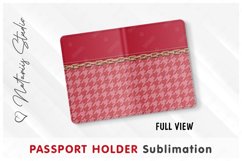 2 Trendy Fashion patterns - Passport Holder sublimation. Product Image 6