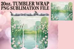 Cheerful Reflections 20oz tumbler wrap, Spring Product Image 1