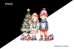 Winter Png, Christmas Kids Clipart, Folk Christmas Png Product Image 1