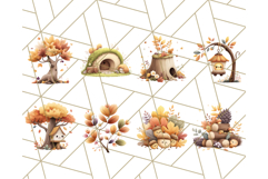 Woodland Forest Scene PNG Clipart, Fall Nature Elements Product Image 3