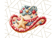 Fourth of July Cookie PNG, Patriotic Clipart USA Treats Png Product Image 4