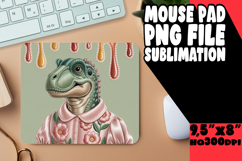 COZY mouse PAD Sublimation Magic, Cute Dino Product Image 1