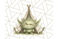 Midnight Monster Camp Out Clipart PNG, Halloween Png Product Image 4