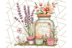 Cottagecore Apothecary PNG Clipart, Rustic Potions &amp; Herbs Product Image 4