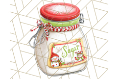 Cozy Christmas Bakery Clipart PNG, Holiday Cookie Art Product Image 4