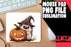 Pumpkin Animal Round Sublimation Mouse Pad PNG Product Image 1
