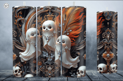 4 Halloween Tumbler Wrap Sublimations, 20 oz Product Image 5
