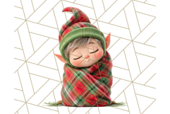 Santa’s Pajama Day Clipart, Cute Christmas Bedtime PNG Product Image 4