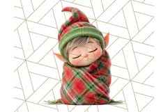 Santa’s Pajama Day Clipart, Cute Christmas Bedtime PNG Product Image 4