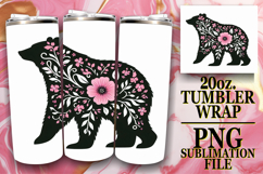 Timeless journeys 20oz tumbler wrap, Flower Animals Product Image 1