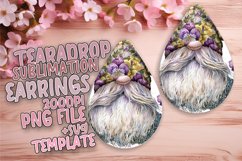 Charming Gnome Vistas: Sublimation Teardrop Wonders Product Image 1