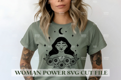 90 Woman Power SVG Design, Feminist SVG for Cutting Machine Product Image 13