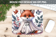 Watercolor Fox Mouse Pad Sublimation - Animal PNG Product Image 1