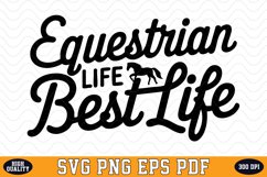 Equestrian Life Best Life SVG Design | SVG Cut files Product Image 1
