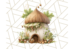 Acorn Village Clipart PNG, Fall Animal Png Product Image 4