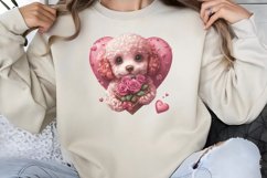 Valentine Dog Clipart PNG Product Image 1