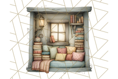 Cozy Cabin Critters Clipart PNG, Fall Animal Png Product Image 4